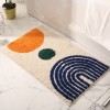 Modern simple wear-resistant and rub resistant floor mat household bedroom bathroom door water absorption anti-skid foot pad