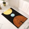 Modern simple wear-resistant and rub resistant floor mat household bedroom bathroom door water absorption anti-skid foot pad