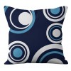 Geometric Pillow Cover Blue Gray geometric wave lattice pillow cover haze blue peach skin velvet pillow cover