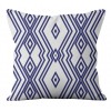 Geometric Pillow Cover Blue Bohemian geometric wave lattice pillow cover European pattern