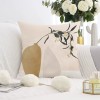 Nordic Abstract plush pillow Morandi sofa pillow cover modern simple short plush printed pillow cover cushion cover