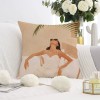 Nordic Abstract plush pillow Morandi sofa pillow cover modern simple short plush printed pillow cover cushion cover