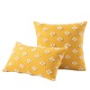 Ins wind pillow case star yellow flower pillow case simple living room waist pillow tufted drift window flower pillow