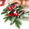 Christmas decorations eucalyptus leaf simulation wreath half ring Christmas window door Pendant