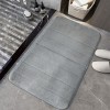 Simple solid color coral velvet quilted floor mat toilet bathroom absorbent doormat household porch foot mat custom made