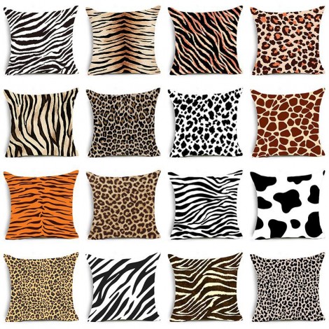 Animal print pillow cover Leopard Snake zebra tiger leopard print