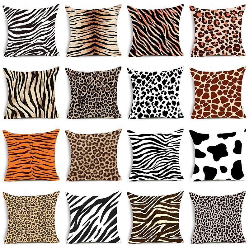 Animal print pillow cover Leopard Snake zebra tiger leopard print