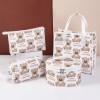 Japan and South Korea net red cute bear portable cosmetic bag large capacity cosmetic storage bag travel handbag