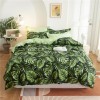Active printing three piece set of European and American plant flower butterfly quilt cover pillow cover bedding