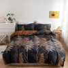 Active printing three piece set of European and American plant flower butterfly quilt cover pillow cover bedding