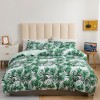 Active printing three piece set of European and American plant flower butterfly quilt cover pillow cover bedding