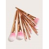The charm boat 8 makeup brush, rose gold heart type powder powder brush, set up beauty tools 8 Eye Shadow brushes.