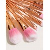 The charm boat 8 makeup brush, rose gold heart type powder powder brush, set up beauty tools 8 Eye Shadow brushes.