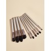 The magic boat 10 makeup brush sets, champagne, Kinsey, horse hair, eye shadow, brush, beauty tools, 10 pieces of powder.