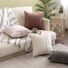 Nordic velvet striped pillow cover light luxury European hotel sofa pillow back cushion back