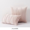 Nordic velvet striped pillow cover light luxury European hotel sofa pillow back cushion back