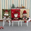 Christmas three-dimensional cartoon chair cover flannel chair cover Christmas party home decoration products