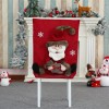 Christmas three-dimensional cartoon chair cover flannel chair cover Christmas party home decoration products
