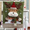 Christmas three-dimensional cartoon chair cover flannel chair cover Christmas party home decoration products