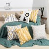 Nordic ins embroidered pillow back cushion living room sofa seat back pillow cover cotton chain embroidered waist pillow