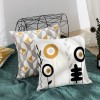 Nordic ins embroidered pillow back cushion living room sofa seat back pillow cover cotton chain embroidered waist pillow