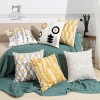 Nordic ins embroidered pillow back cushion living room sofa seat back pillow cover cotton chain embroidered waist pillow