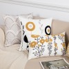 Nordic ins embroidered pillow back cushion living room sofa seat back pillow cover cotton chain embroidered waist pillow
