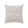 Nordic ins embroidered pillow back cushion living room sofa seat back pillow cover cotton chain embroidered waist pillow