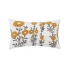 Nordic ins embroidered pillow back cushion living room sofa seat back pillow cover cotton chain embroidered waist pillow