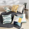 Ins cotton canvas chain embroidery pillow cover Nordic B & B living room sofa pillow cushion