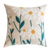 Ins cotton canvas chain embroidery pillow cover Nordic B & B living room sofa pillow cushion