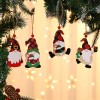 Christmas decorations painted wooden pendant Christmas tree faceless old man Rudolph pattern Pendant