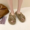 Furry slippers for women in autumn and winter in Europe and America