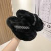 Furry slippers for women in autumn and winter in Europe and America