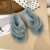 Furry slippers for women in autumn and winter in Europe and America