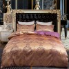 Bedding, European and American court jacquard series, three piece home textile set