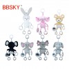 Cute cartoon animal elephant koala white rabbit baby plush toy bed trailer hanging manufacturer