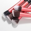 5 small waist cosmetic brush long aluminum tube set flame flat head loose powder brush