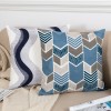 Nordic simple embroidered pillow cushion cotton canvas chain embroidered sofa seat pillow cover