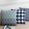 Nordic simple embroidered pillow cushion cotton canvas chain embroidered sofa seat pillow cover
