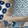 Nordic simple embroidered pillow cushion cotton canvas chain embroidered sofa seat pillow cover