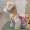 Spring and summer thin Maltese pet dog cat clothes summer anti falling wool cloth even blue and White Sleeveless suspender skirt