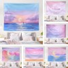Ins hanging cloth background cloth lovely girl heart pink dream moon room layout decorative tapestry wall cloth