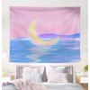 Ins hanging cloth background cloth lovely girl heart pink dream moon room layout decorative tapestry wall cloth
