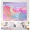 Ins hanging cloth background cloth lovely girl heart pink dream moon room layout decorative tapestry wall cloth