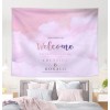 Ins hanging cloth background cloth lovely girl heart pink dream moon room layout decorative tapestry wall cloth