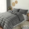 Bedding bedding craft solid color flower cut dot wool ball home textile three piece set