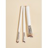 Baiyun boat 3 makeup brush sets, various functions, silver eye shadow brush, beauty makeup tool, 3 beauty brush sets.