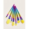 Baimeichuan 7 Makeup Brushes Set Diamond colorful yellow hair makeup brushes set beauty tools 7 beauty brushes