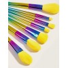 Baimeichuan 7 Makeup Brushes Set Diamond colorful yellow hair makeup brushes set beauty tools 7 beauty brushes